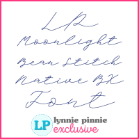Moonlight Script Bean Stitch Machine Embroidery Font – 6 Sizes + Scalable Native BX File