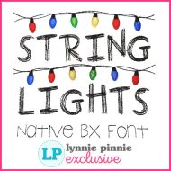 Scribble String Lights Script Embroidery Font – 6 Sizes + Scalable Native BX File