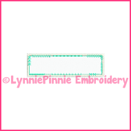 Vintage Funky Patch Rectangle Frame 2 Applique Embroidery Design 4x4 5x7 6x10 7x11 