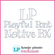 Playful 2 Color Outlined Stitch Machine Embroidery Font – 6 Sizes + Scalable Native BX File