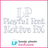 Playful 2 Color Outlined Stitch Machine Embroidery Font – 6 Sizes + Scalable Native BX File