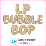 Bubble Bop Sketch Fill (optional mylar) Machine Embroidery Font – 7 Sizes + Scalable Native BX File