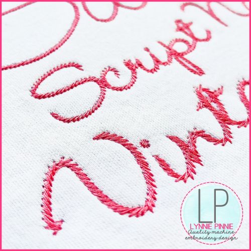 Sweet Script Bold Vintage Stitch Font Uppercase & Lowercase Font DIGITAL Embroidery Machine File -- 5 sizes + Native BX Embroidery Font Scalable