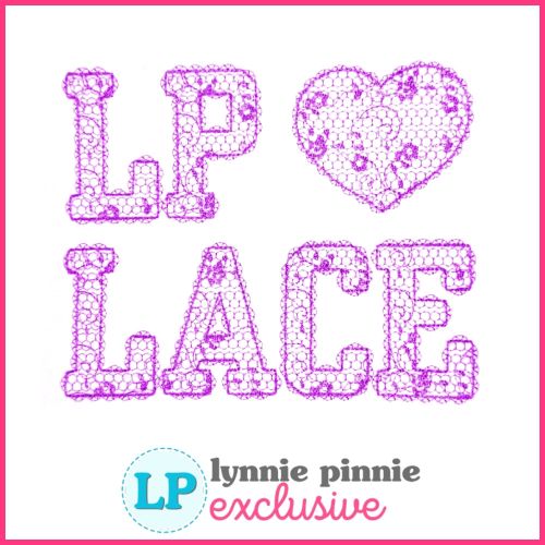 Lace Pattern Fill Machine Embroidery Font – 6 Sizes + Scalable Native BX File