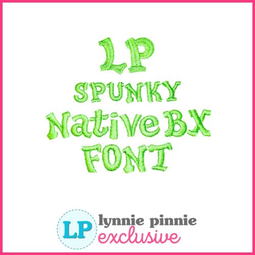 Spunky Satin Stitch Machine Embroidery Font – 7 Sizes + Scalable Native BX File