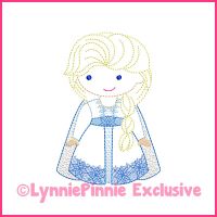 ColorWork New Winter Queen Machine Embroidery Design File 4x4 5x7 6x10