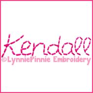 Cursive Stitchy Hand Stitched Look Font with Numbers and Punctuation Exclusive LP DIGITAL Embroidery Machine File -- 3 sizes + BX 