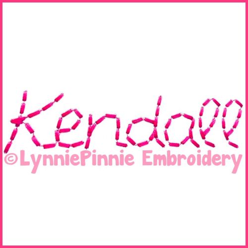 Cursive Stitchy Hand Stitched Look Font with Numbers and Punctuation Exclusive LP DIGITAL Embroidery Machine File -- 3 sizes + BX 