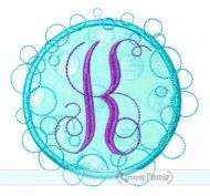 Bubble Frame Applique 4x4 5x7 6x10 7x11 SVG
