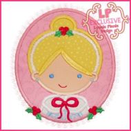Christmas Princess Cameo 2 4x4 5x7 6x10 SVG2