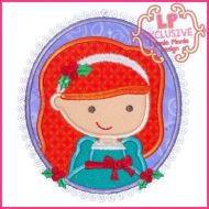 Christmas Princess Cameo 5 4x4 5x7 6x10 SVG