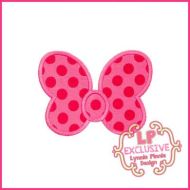 Chunky Bow Applique 4x4 5x7 6x10 7x11 SVG