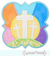 Easter Crosses Frame Applique 4x4 5x7 6x10 7x11