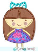 Girly Girl Applique (2) 4x4 5x7