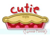 Cutie Pie Applique 4x4 5x7