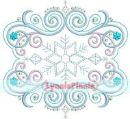 Flourish Frame 4 Embroidery Design 4x4 5x7 6x10