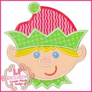 Happy Elf Boy Applique 4x4 5x7 6x10 7x11 SVG