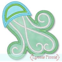 Mystical Jellyfish Applique 2 4x4 & 5x7