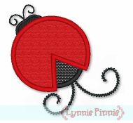 Applique Ladybug 4x4 & 5x7 6x10