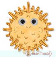Applique Puffer Fish 4x4 5x7 6x10