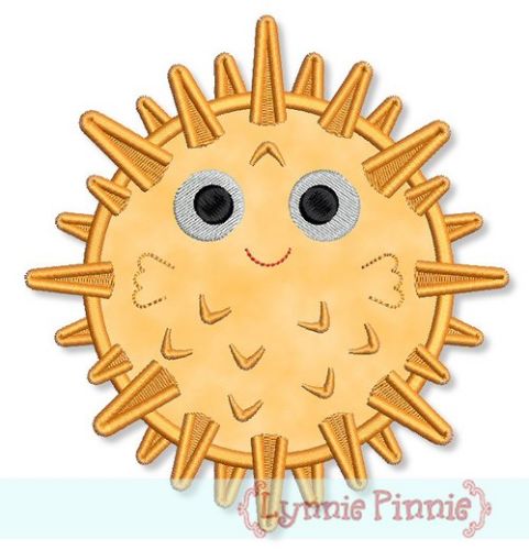 Applique Puffer Fish 4x4 5x7 6x10
